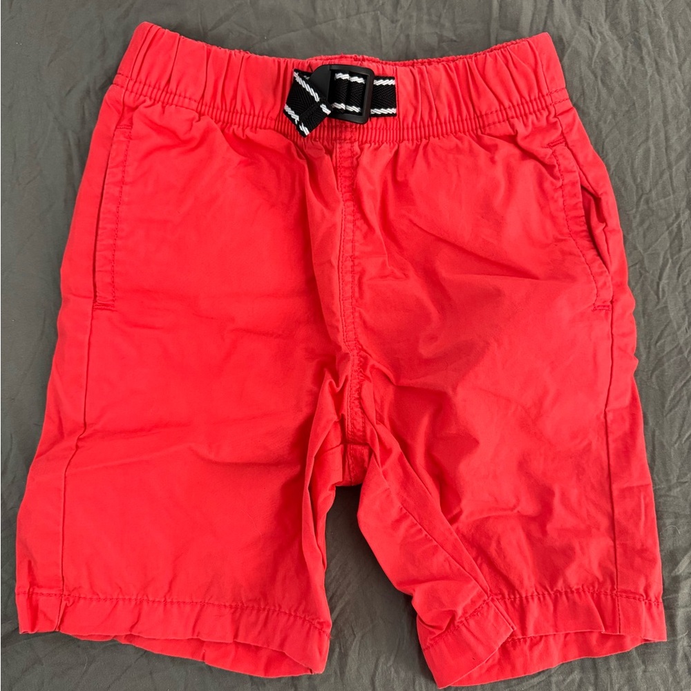 GAP Bright Red Kids Shorts with Belt